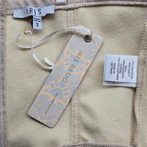 Iris Cream Bustier Crop Tank Top Sz. Small - Picture 4 of 5